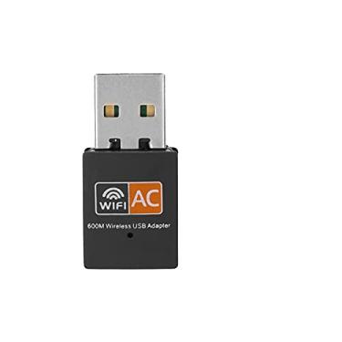 Imagem de Adaptador Mini Wifi de Banda Dupla Receptor de Computador USB para Transmissão Rápida para XP/WIN7/WIN8/WIN8.1/ Linux/OS X, Compacto e Fácil de Transportar para Acessórios de
