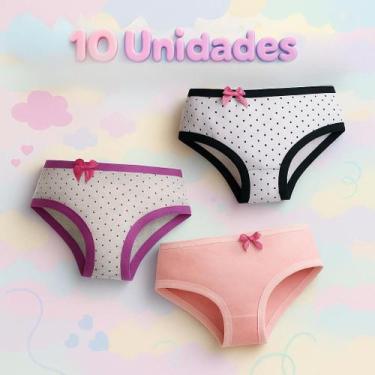 Imagem de Calcinha Infantil Godika Kit 10 Und - Upy Store, 4, Sortido