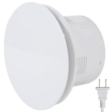 Imagem de Fepinc Exaustor de banheiro, ventilador silencioso de teto e parede de 15 cm com válvula de retenção anti-refluxo, solução de ar equilibrado, para box de banheira e chuveiro, 110 V (redondo)
