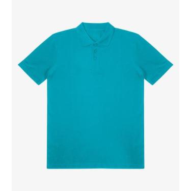 Imagem de Polo Masculina Piquet Básica Select Azul, G1, Azul