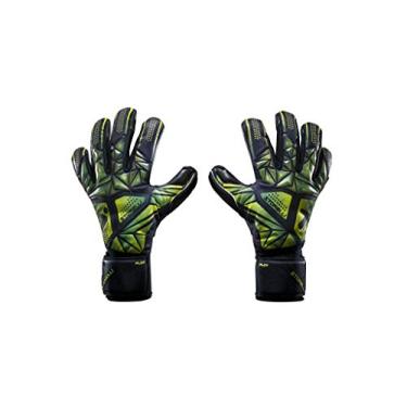 Imagem de Storelli Luvas de goleiro Silencer Ploy | Luvas de goleiro de futebol com espinhos de dedo | Proteção aprimorada para dedos e mãos | Preto e amarelo | Tamanho 8