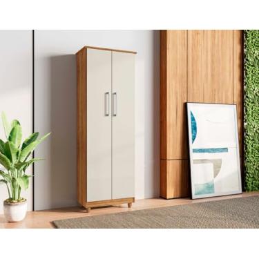 Imagem de Armario Multiuso Espaçoso Off White Para Lavanderia C/ 2 Portas Nn