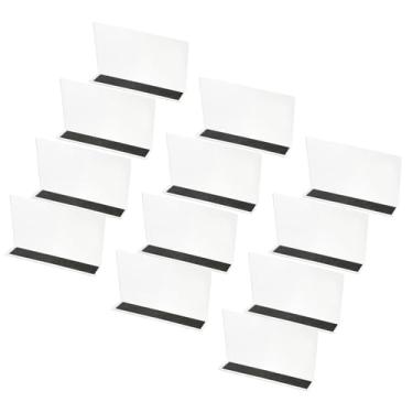 Imagem de PATIKIL Pacote com 12 divisórias de prateleira para organização de armários, 7,9 x 1,57 x 1,57 x 4,7 separador magnético de acrílico prateleiras de armário de cozinha bloqueador para quarto, cozinha
