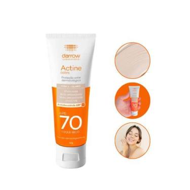 Imagem de Protetor Solar Actine FPS 70 Efeito Base Cor Pele Clara Tom 1 Toque Se