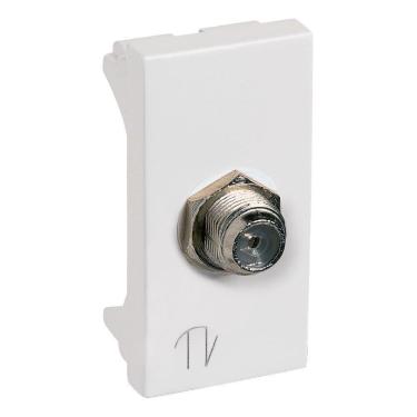 Imagem de Tomada Antena Tv Adaptador Coaxial PP - 615030 - PIAL