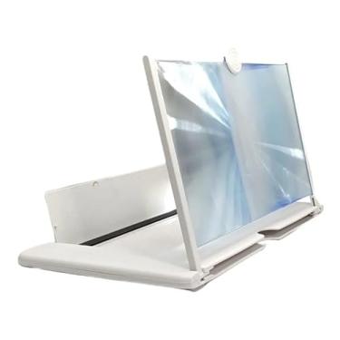 Imagem de Ampliador de Tela 12 Polegadas para Celular com Lente Fresnel Suporte Dobrável em ABS e Acrílico