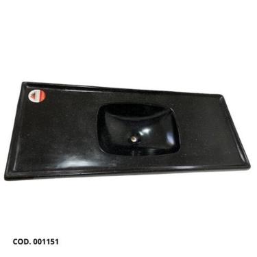 Imagem de Pia de Cozinha 1,00 x 0,50m Grafite Granitado Fibra - FORTMÁRMORE