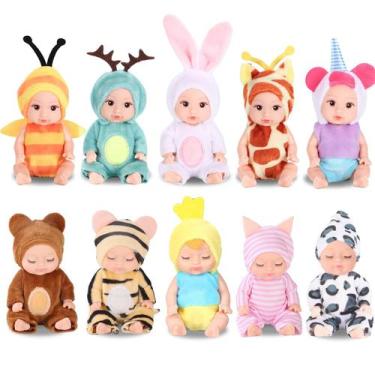Imagem de Conjunto de brinquedos Mini Dolls MXSYSHYJ Reborn Baby com roupas de a