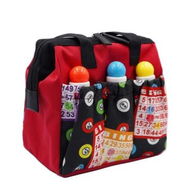 Imagem de Sacola Bingo Dauber Yuanhe Red Impermeável Oxford 6 bolsos