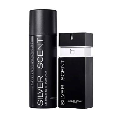 Imagem de Kit Silver Scent Masculino Edt 100Ml E Body Spray 200Ml