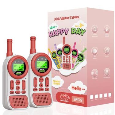 Imagem de Walkie Talkies Ptnerbeh LZ089 Kids, alcance de 3 milhas, 22 canais