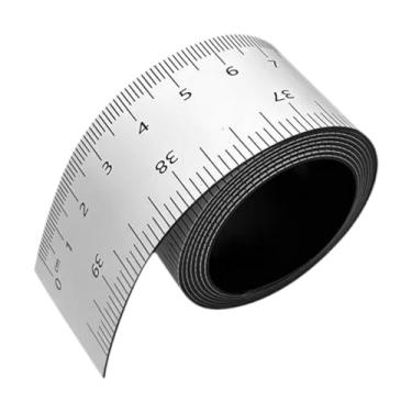 Imagem de Bothyi Fita Régua Flexível Compacta de 100 cm de Largura de 3 cm Multiuso Moldura Protetora Borda Adesivo Medição Ferramenta de Layout para Quadros Brancos, Branco