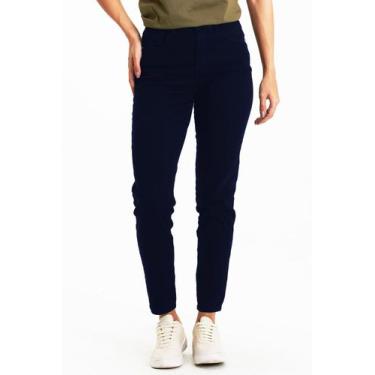 Imagem de Calça Feminina Sarja Skinny Polo Wear Azul Escuro, Azul escuro, 42