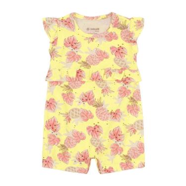 Imagem de Macaquinho bebê menina de florzinhas Brandili Baby