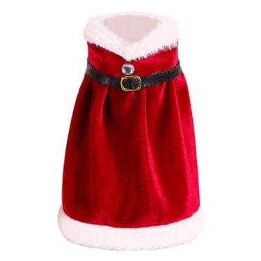 Imagem de TOVINANNA Capa de garrafa de vinho de Natal: adorável garrafa de pelúcia vestido vermelho para decorações de festa de Natal - Manga reutilizável de lata de cerveja de Natal para celebrações festivas