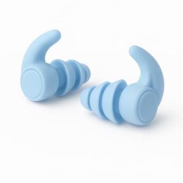 Imagem de Tampão De Ouvido Ronco Protetor Auricular Dormir Estudar Proteção Auricular Abafador De Ouvido (Azul, Protetor de Ouvido Antirruído)