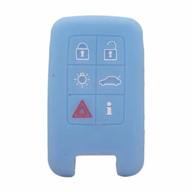 Imagem de SCurti Capa de chave de carro para Vo/lvo V40 V50 V70 6 botões capa de chave de carro capa protetora de chave de carro acessórios de carro