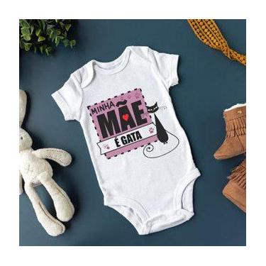 Imagem de Body Personalizado Bebê Minha Mãe é Gata - Baby da Moda