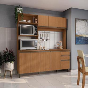 Imagem de Cozinha Compacta Luna Kappesberg 3 Peças Canela 192,5cm