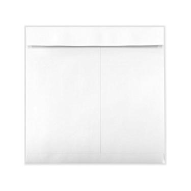 Imagem de LUXPaper Envelopes quadrados para convite | Descasque e pressione | 30 cm x 30 cm | Tecido branco | Texto de 12,7 kg | 50 Qtd