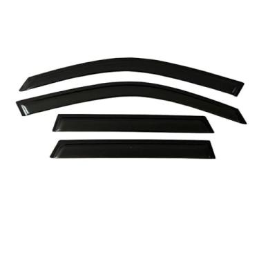 Imagem de GRJQRKHZ Defletor de janela lateral de carro para R&enault Laguna 2 Combi 2001-2007 Weathershied viseira de porta vento sol proteção chuva janela lateral defletores de vento