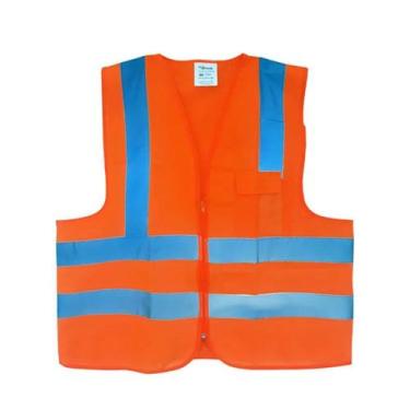Imagem de Colete Segurança Refletivo De Sinalização Amarelo/laranja - plastcor