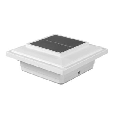 Imagem de Effuse Tampa de poste solar de iluminação para mangas de poste Trex (branca)