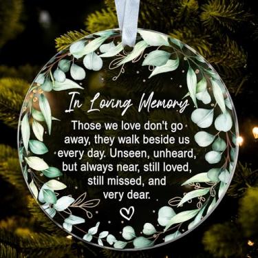 Imagem de Enfeite de Natal Memorial - Enfeite de Natal de Lembrança de Acrílico - Lembrança de Luto - Simpatia - Perda de um ente querido