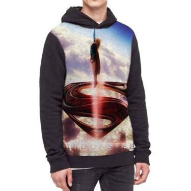 Imagem de Moletom Com Capuz Supergirl  Ref:241 - smoke, Preto, GG