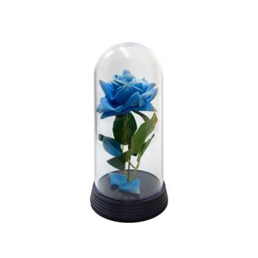 Imagem de Linda Redoma com Rosa Amarela, inspirada na A Rosa Encantada do filme 