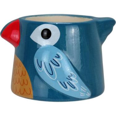 Imagem de Cachepô Vaso Decorativo Home&co Cerâmica 7x9x10cm Azul