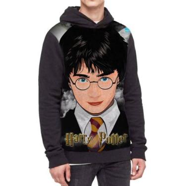 Imagem de Moletom Com Capuz Harry Potter Ref:213 - smoke, Preto, PP