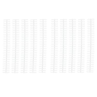 Imagem de Hilitand 10 Peças de 10 Peças 30 30 Orifícios Em Plástico para Folha a Granel de 1/2 Polegada de Diâmetro para Uso área de Trabalho (Transparente)