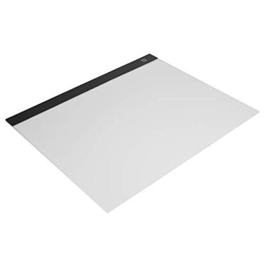 Imagem de Cryfokt Placa Prática de Caixa de Luz de Desenho A3, Placa de Cópia LED Fácil de Usar para Mesa de Anime, Função de Memória e Luz Ajustável para Artistas/designers, Estrutura Compacta