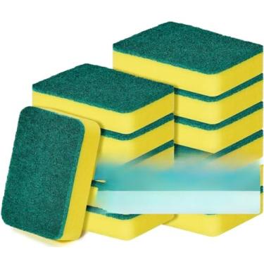 Imagem de Esponja Cozinha Esfregar Prato Esponja Pano de Limpeza, 12 Peças Escova de Limpeza Suprimentos para Saboneteira, Conjunto de Pratos, Panela, Toalheiro de Vidro, Lava-louças, Pia de Banheiro