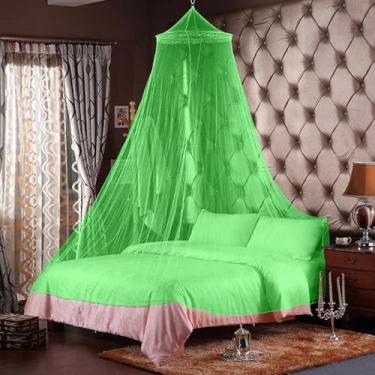 Imagem de Mosquiteiro Teto Casal e Queen com Elástico – Proteção Contra Mosquitos, Fácil Instalação e Luxo para Quarto(verde)