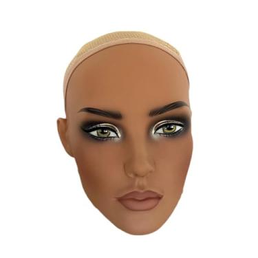Imagem de OIIBWQ Suporte de Exibição de Cabeça de Manequim para Perucas E Chapéus de Estilo de Cabeça de Manequim para Perucas, Só Cabeça