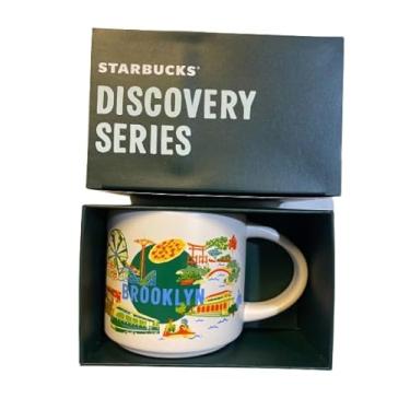 Imagem de Starbucks Caneca de cerâmica Discovery Series Brooklyn - 400 ml Caneca de café e chá colecionável - Design exclusivo celebrando a cultura e a arte do Brooklyn - Segura para micro-ondas e lava-louças