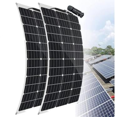 Imagem de Painéis Solares Monocristalinos 350w 700w Painel Solar Mono Banco De Energia Solar Ao A...