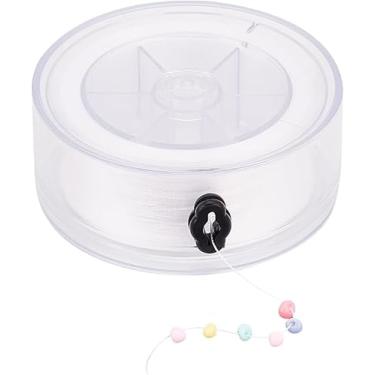 Imagem de Fio de miçangas de 0,2 mm para contas de sementes, fio trançado de nylon trançado com fivela, fio de joias para pulseira, contas de macramê, trabalho de tear