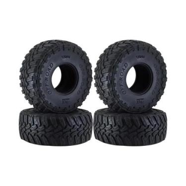 Imagem de Pneus De Borracha De 1,9 Polegadas 4 Peças Para Carro RC Crawler 1/10 