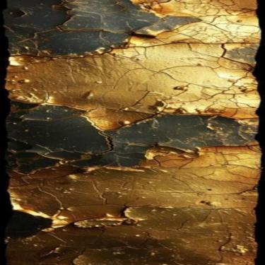 Imagem de Quadro Decorativo Golden Textured Wallpaper Generative para Sala Quarto Escritório 40x40cm