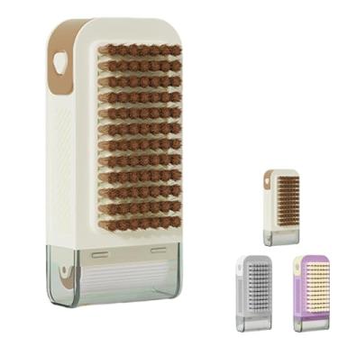 Imagem de Caixa de sabão de espuma multifuncional 3 em 1 com rolo e esfoliante, dispensador portátil de barra de sabão para limpeza e armazenamento (branco e marrom)