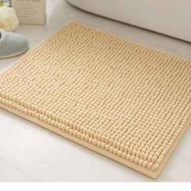 Imagem de Kit Tapete Banheiro 40x60 Antiderrapante Bolinha Microfibra Macarrão Luxo(2,Bege)