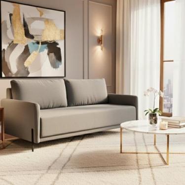 Imagem de Sofá para Sala de Estar Living Clássico 140cm Pés de Ferro Londres - K