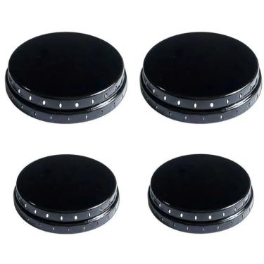 Imagem de Kit 4 Tampinhas Boca Fogão Esmaltec Ágata Bali Caribe Veneza