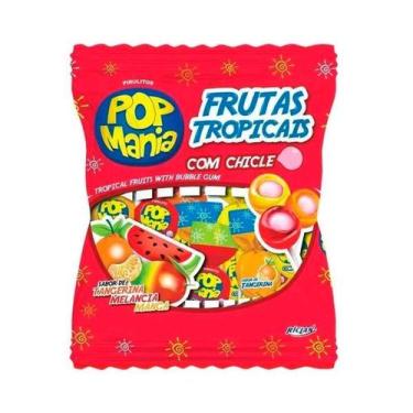 Imagem de Pirulito Pop Mania Frutas Tropicais 12G 50Und - Riclan