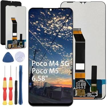 Imagem de Yuxyiony Nova tela de substituição para Xiaomi Redmi Poco M4 5G / Poco M5 (16.7 cm Nero) tela de reparo de tela LCD e acessórios de ferramenta de substituição