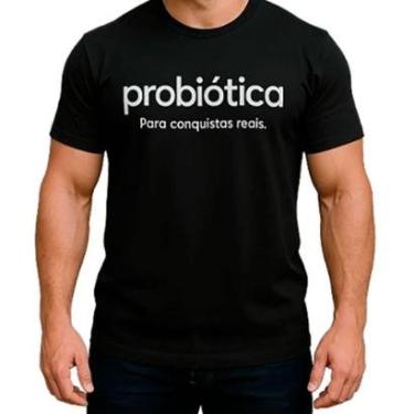 Imagem de Camiseta Dry - Tamanho P Cinza - Probiótica-Masculino