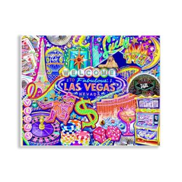 Imagem de Stupell Industries Fabulosa arte de placa de parede divertida de Las Vegas, design de Jess Stempel, 28 x 35 cm
